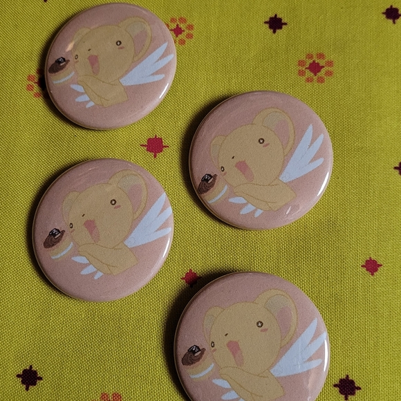 Sakura Cardcaptor Kero 1.5" round badge pin - Picture 4 of 5